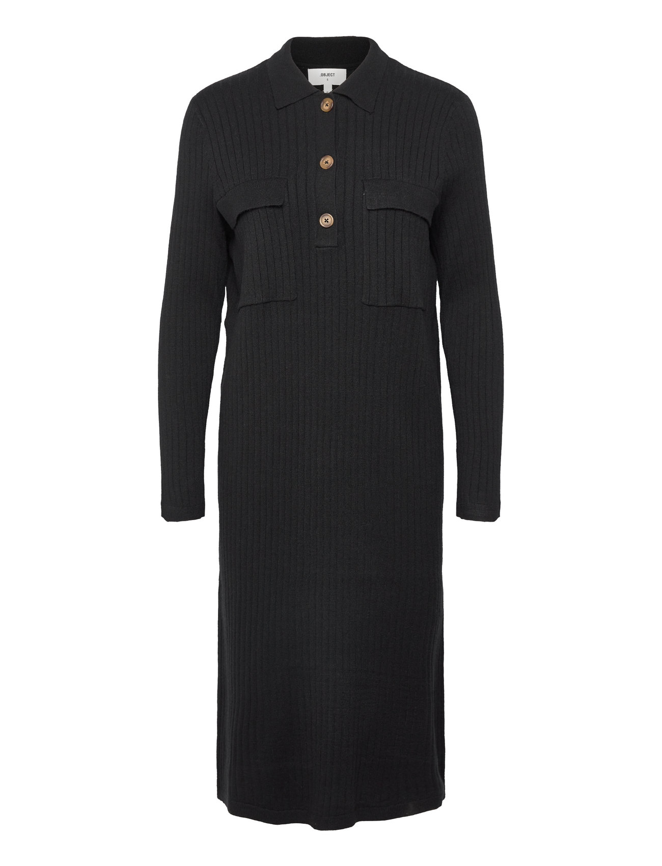 Object Objnoelle Polo Knit Dress Midi Kjoler Boozt