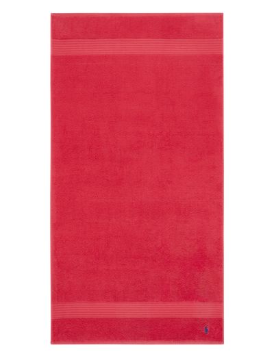 Ralph Lauren Home Player Bath Towel Red Rose Kr Boozt