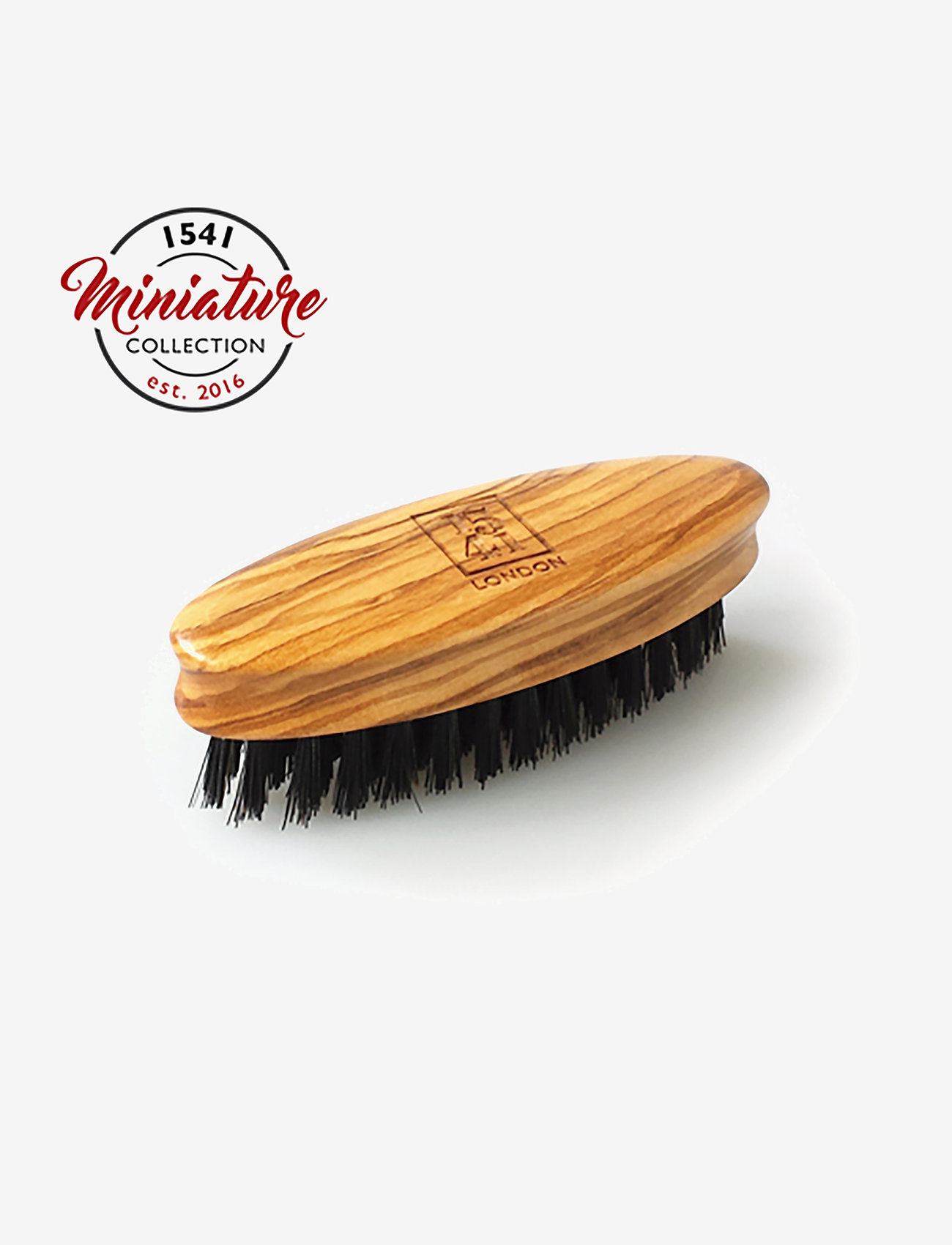 1541 of London Mini Beard & Moustache Brush Olivewood Skägg