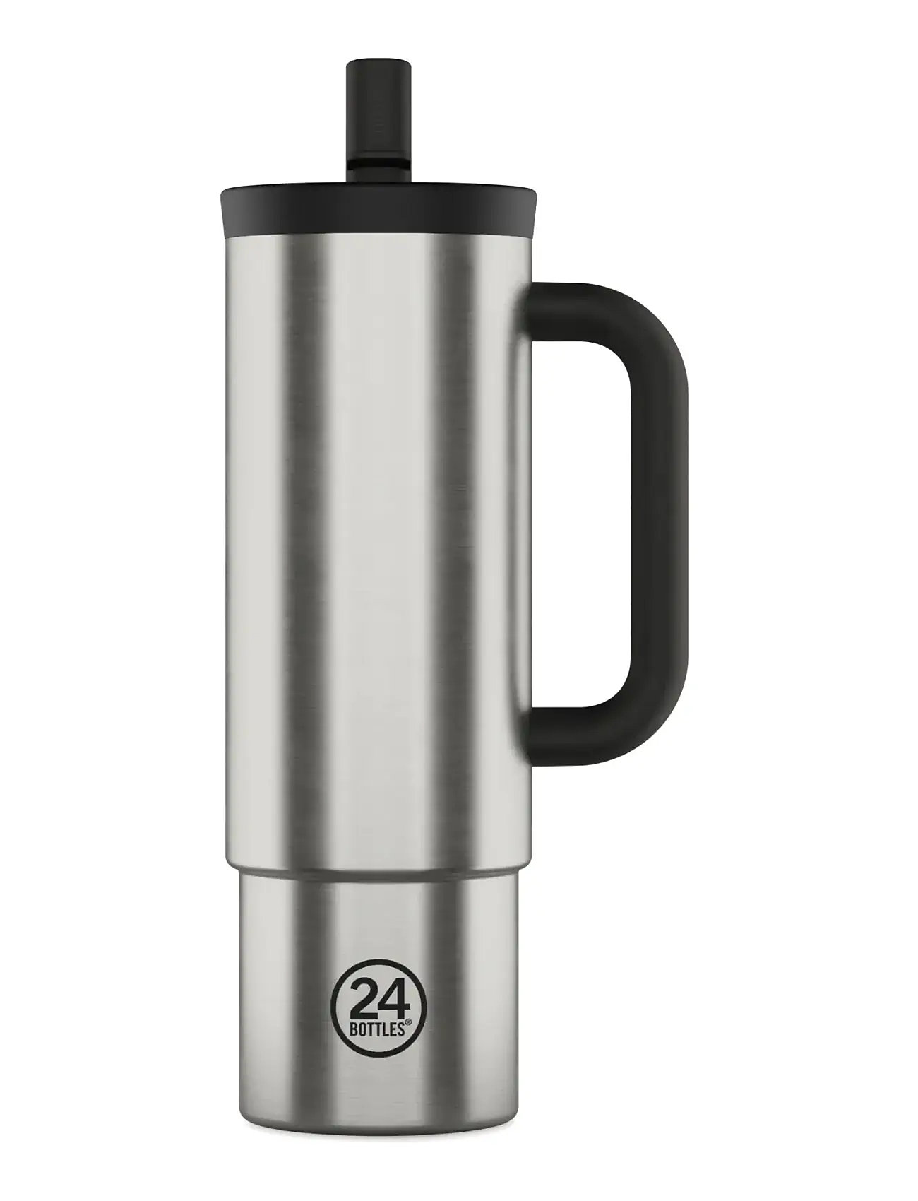 24BOTTLES Straw Cup 800 Ml - Brushed Steel Silber - 0.8 L - Unisex