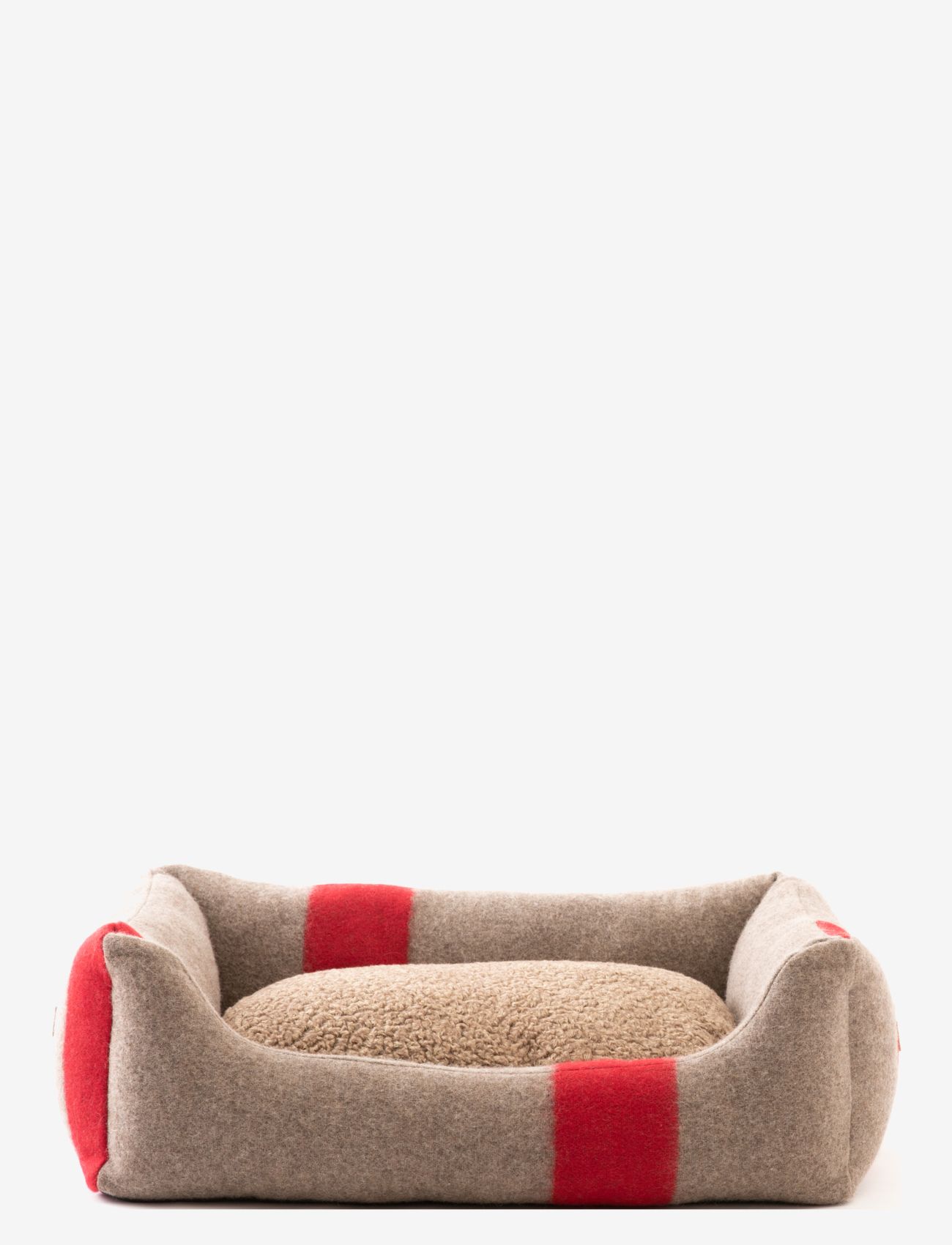 2.8 Design for Dogs - HENRI RECYCLED WOOL - hundebetten - red wool - 0