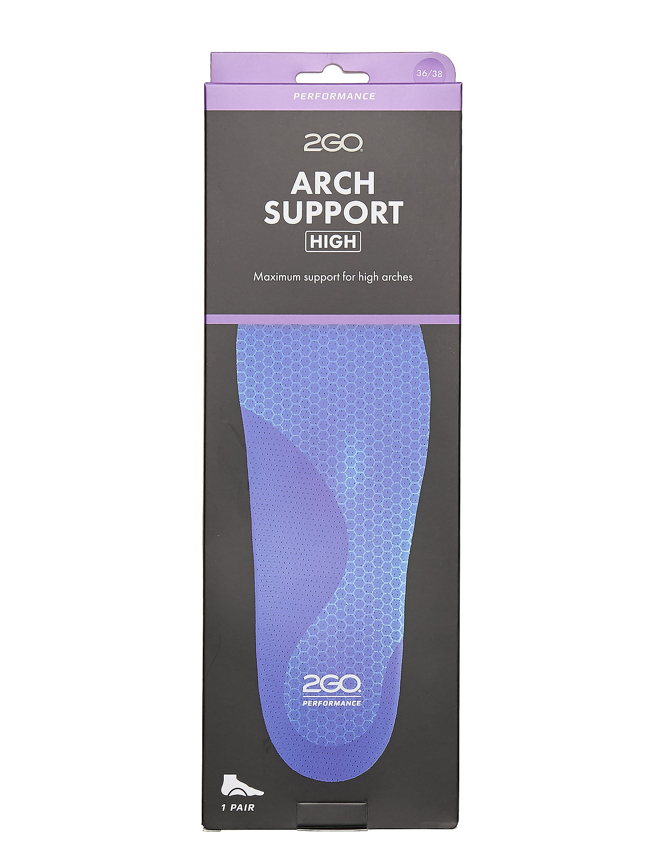 2Go Arch Support High Såler Purple 2GO