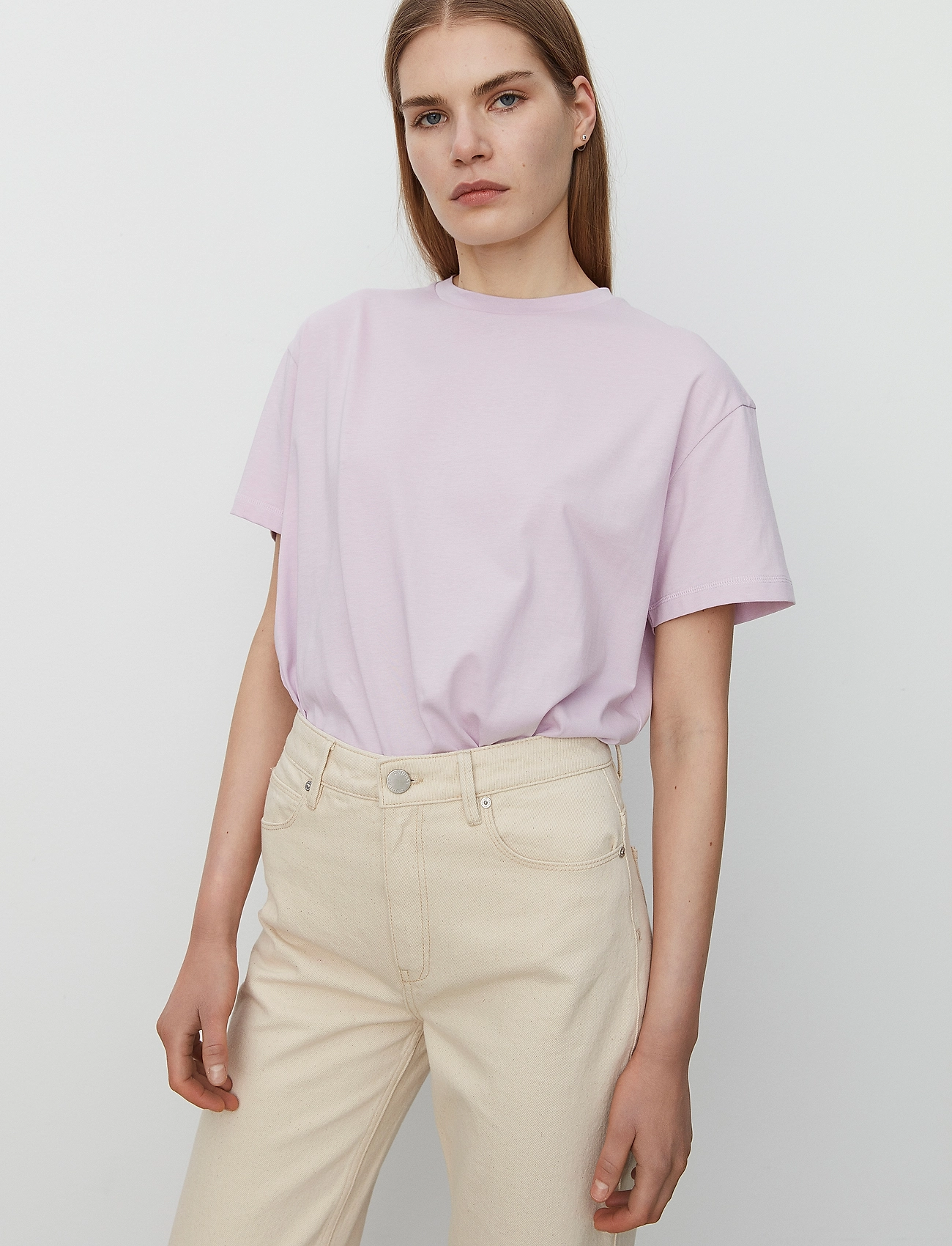 2NDDAY - 2ND Hayley TT - Essential Cotton Je - t-shirts - lavender frost - 0