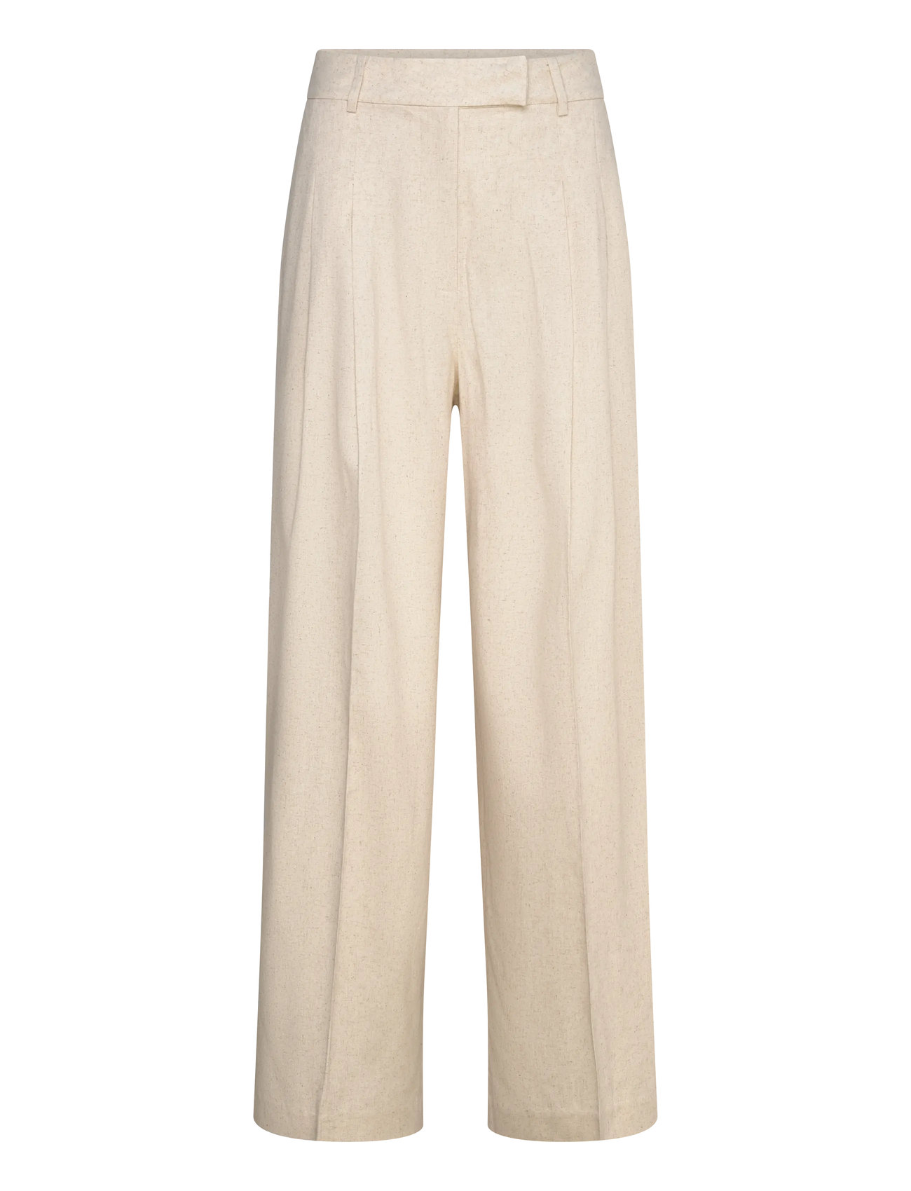 2NDDAY 2Nd Mylos - Linen, 36, Cream, Bukser > Bukser I Hør, Dame