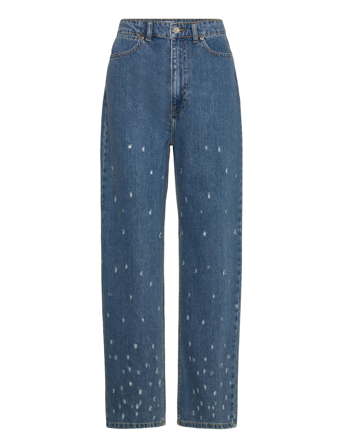 2NDDAY 2Nd Flossy - Distressed Denim, 28, Blue, Jeans > Lige-Almindelige, Dame