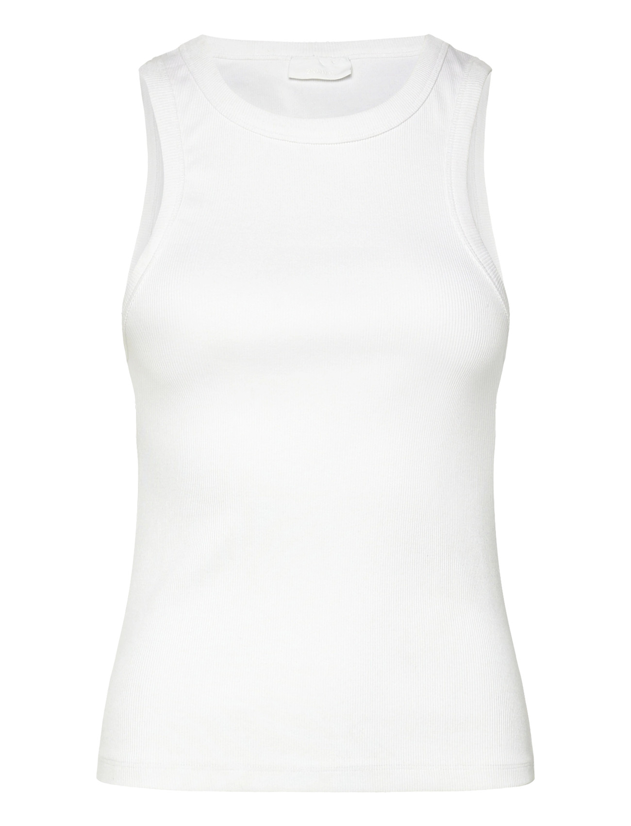2NDDAY 2Nd Purity Tt - Daily Cotton Rib, M, White, T-Shirts & Toppe > Uden Ærmer, Dame