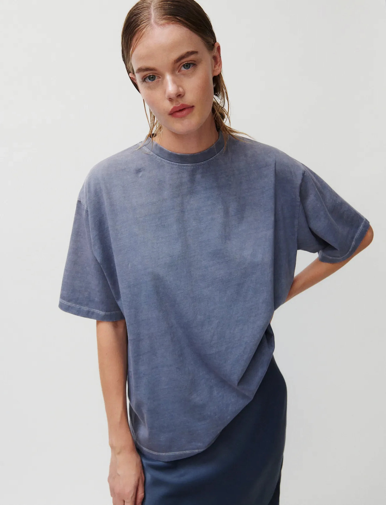 2NDDAY 2Nd Arale Tt - Light Weight Jersey, S, Grey, T-Shirts & Toppe > Kortærmede, Dame