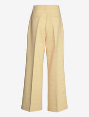 2NDDAY - 2ND Almeida - Attired Suiting Check - bukser med brede ben - straw - 2