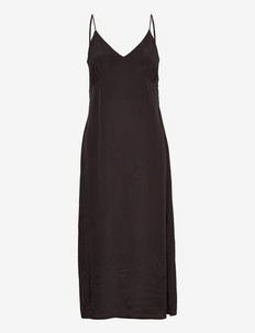 2ND Litanna - Soft Touch - sukienki na ramiączkach - jet black