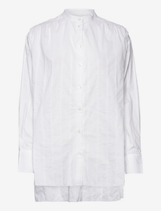 2ND Raiden - Jacquard Stripe - blouses met lange mouwen - bright white