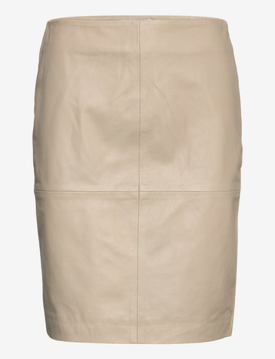 2ND Cecilia - Classic Leather - leather skirts - feather grey