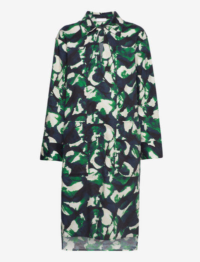2ND Harper - Soft Cotton Print - sukienki koszulowe - shades green