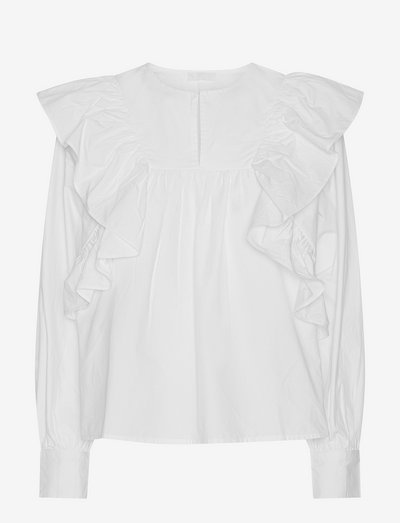 2ND Isobel TT - Crispy Poplin - džinsiniai marškiniai - bright white