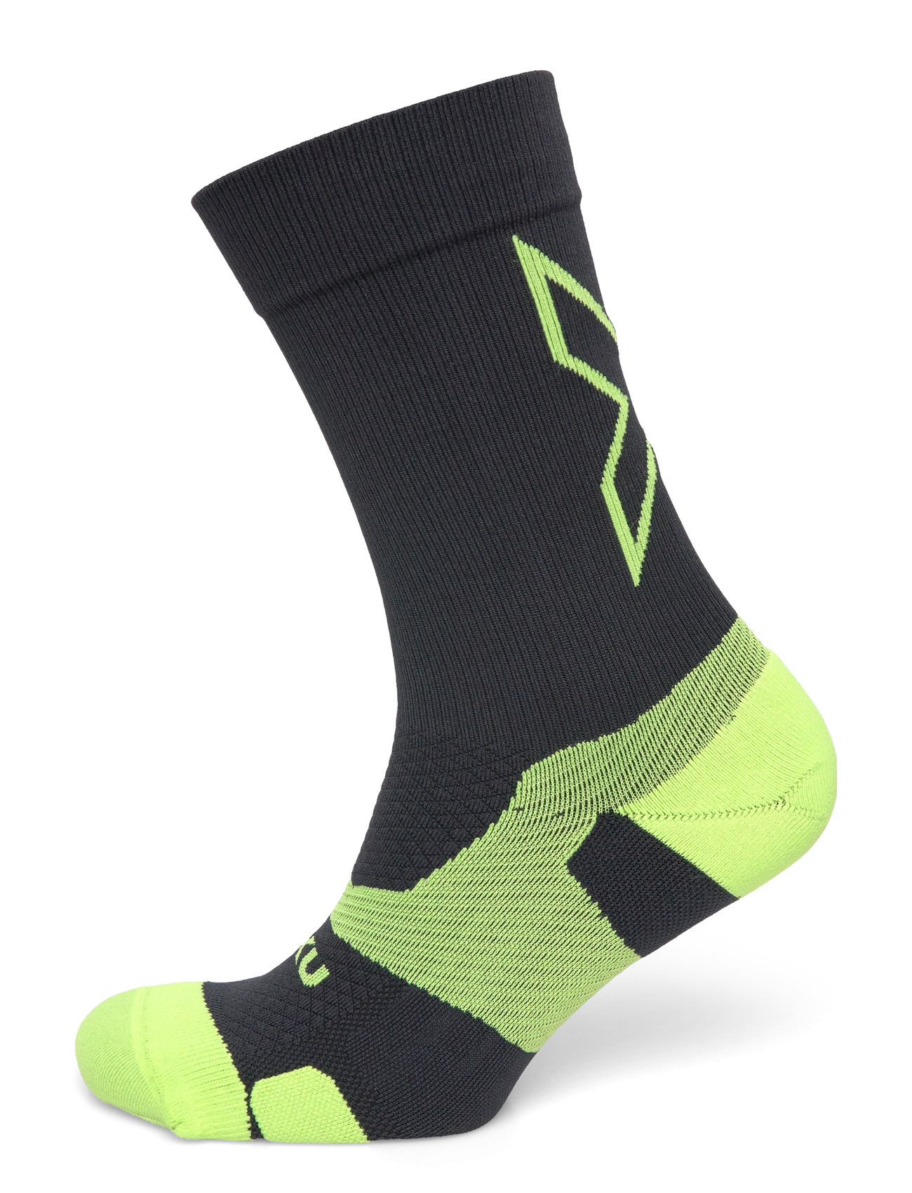 2XU Vectr Light Cushion Crew Socks, L, Black, Sport Clothing > Sport Socks, Dame