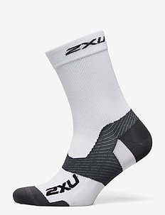 VECTR ULTRALIGHT CREW SOCKS - chaussettes de yoga - white/grey