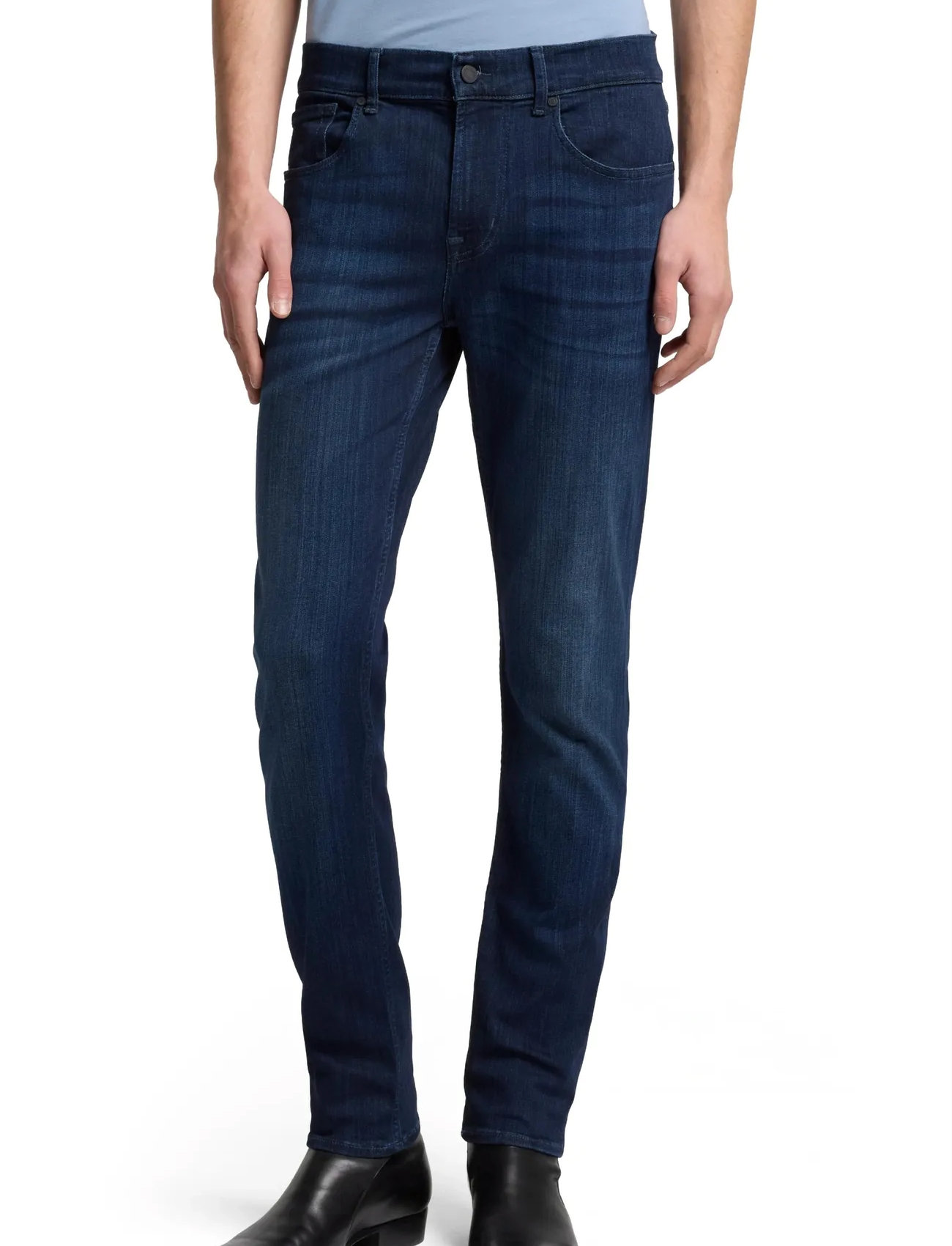 7 For All Mankind Slimmy Tapered Deep Blue, 30 x 32, Navy, Jeans > Tapered, Herre
