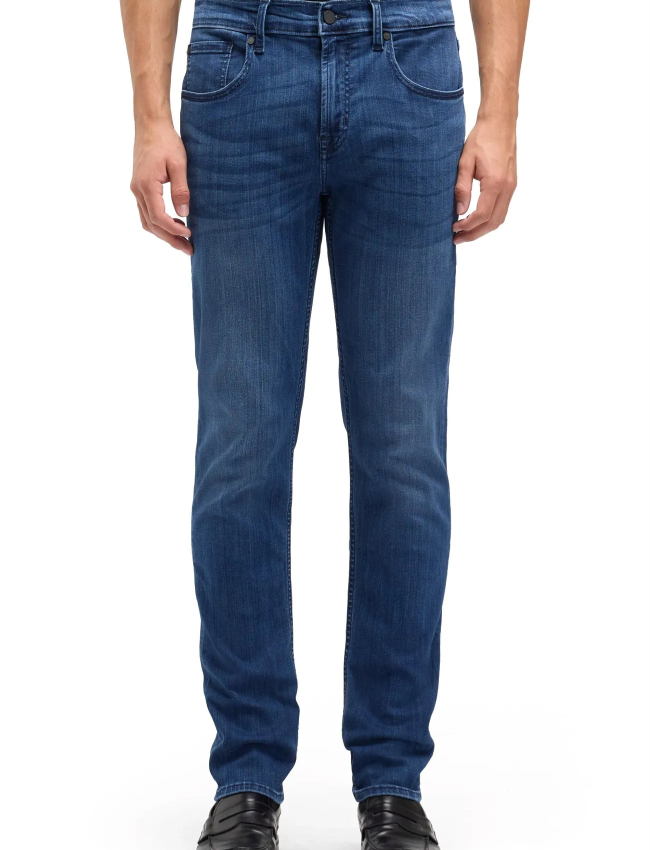 7 For All Mankind Slimmy Tapered Mid Blue, 32 x 32, Blue, Jeans > Tapered, Herre