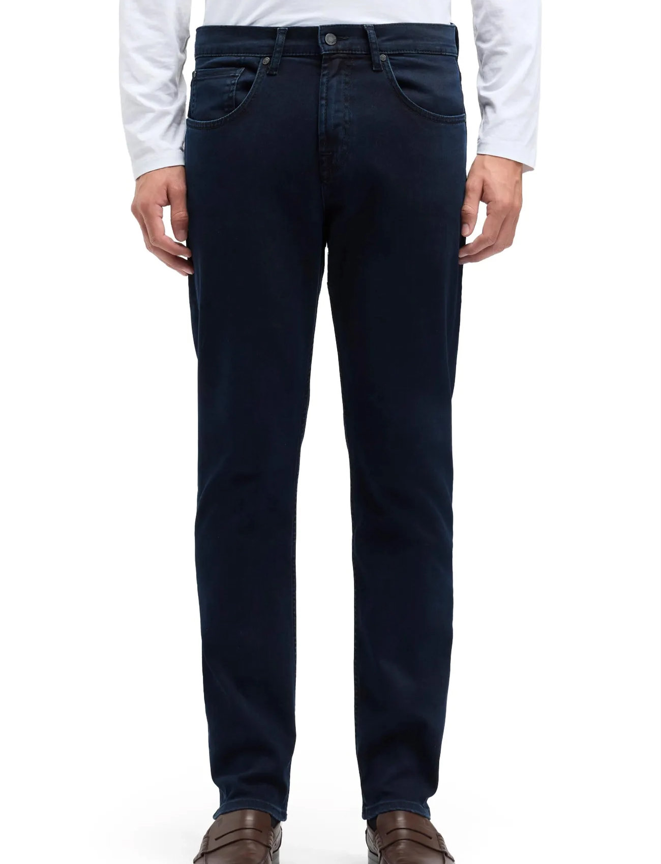 7 For All Mankind Slimmy Tapered Blue Black, 30 x 32, Navy, Jeans > Tapered, Herre