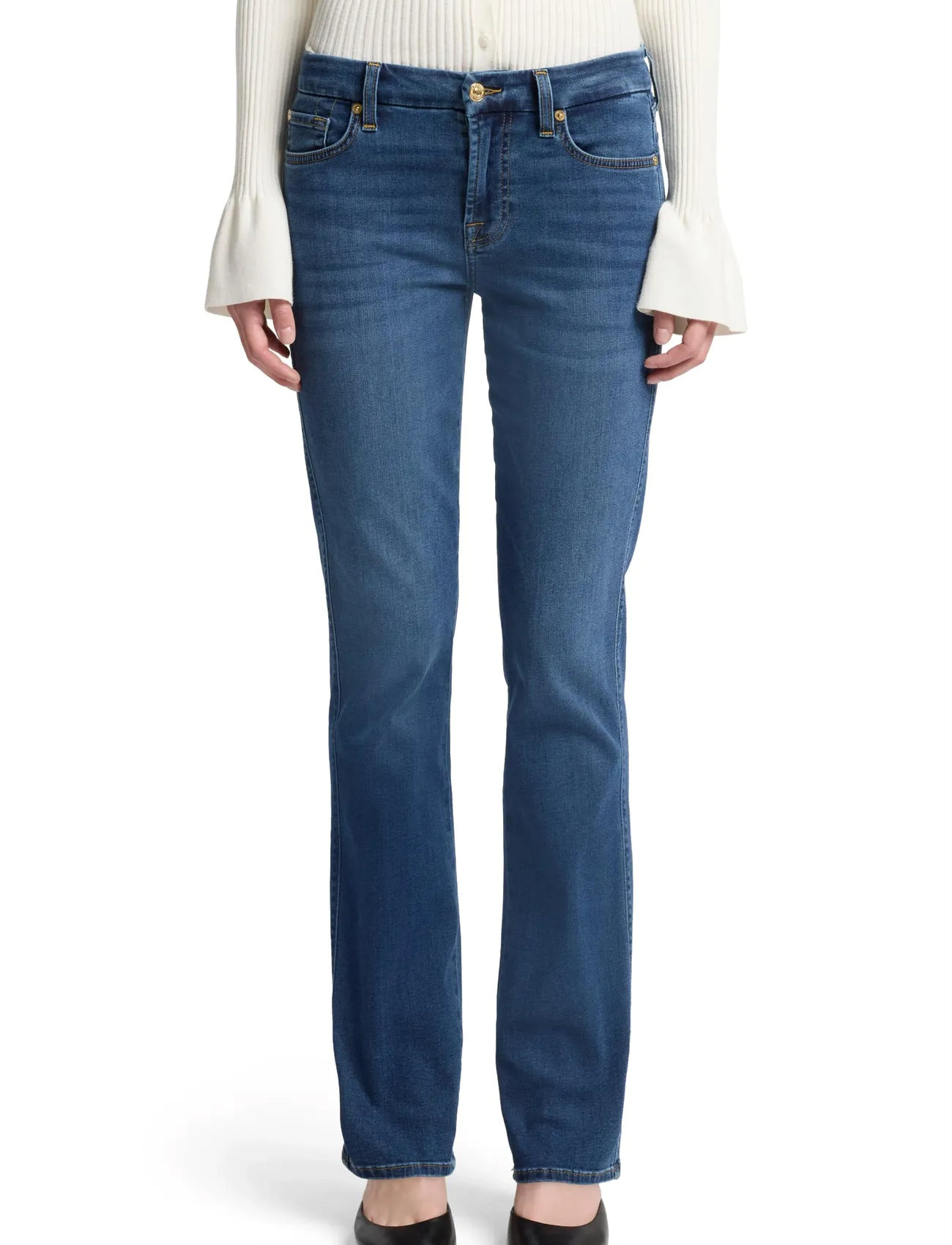7 For All Mankind Kimmie Straight Duchess, 25 x 33, Blue, Jeans > Lige-Almindelige, Dame