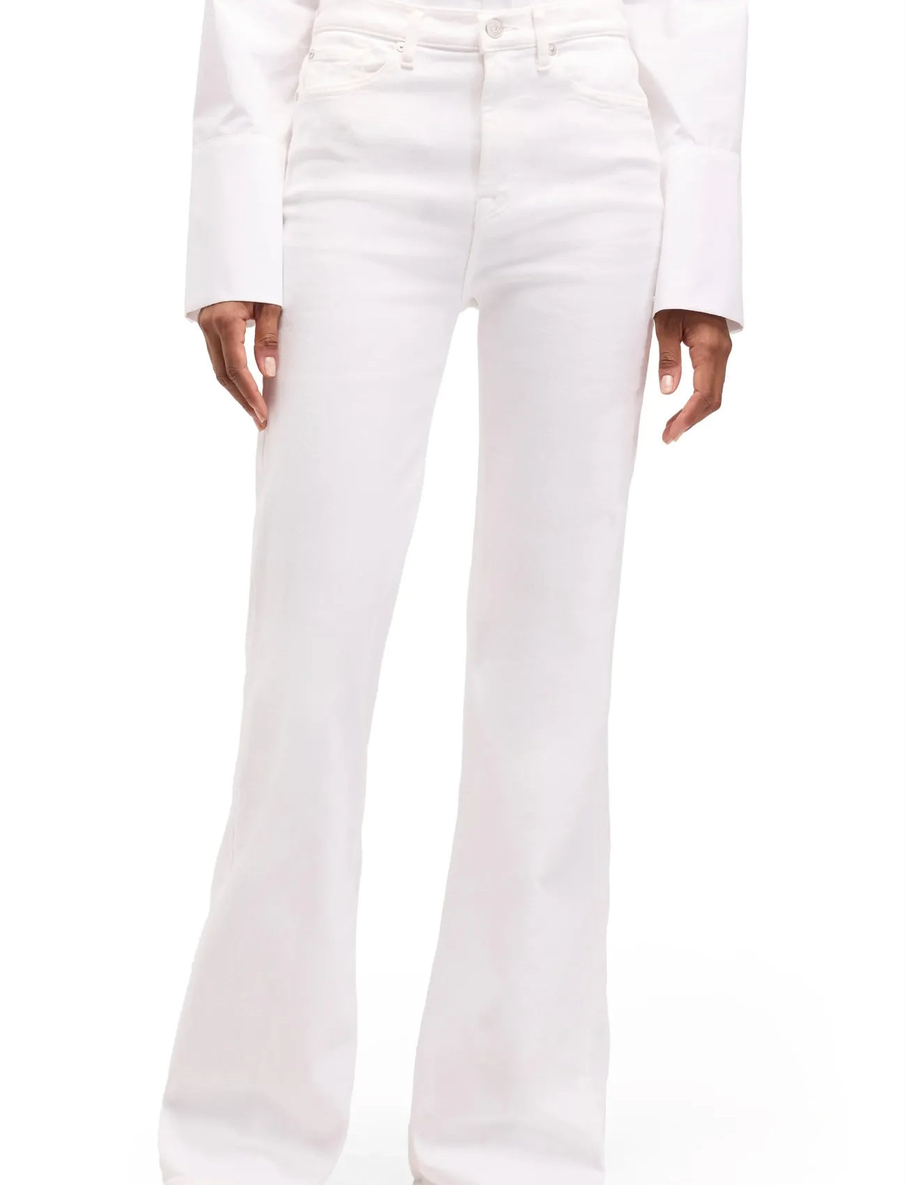 7 For All Mankind Modern Dojo Soleil, 31 x 34, White, Jeans > Boot Cut, Dame
