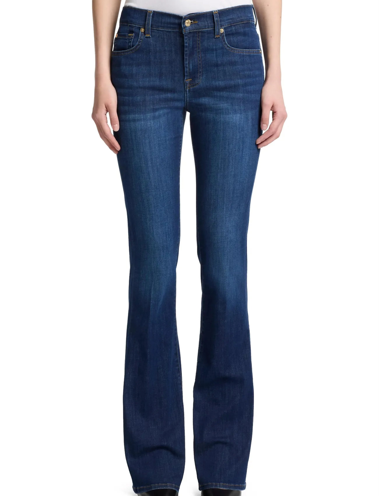 7 For All Mankind Bootcut Rinsed Indigo, 30 x 34, Blue, Jeans > Boot Cut, Dame