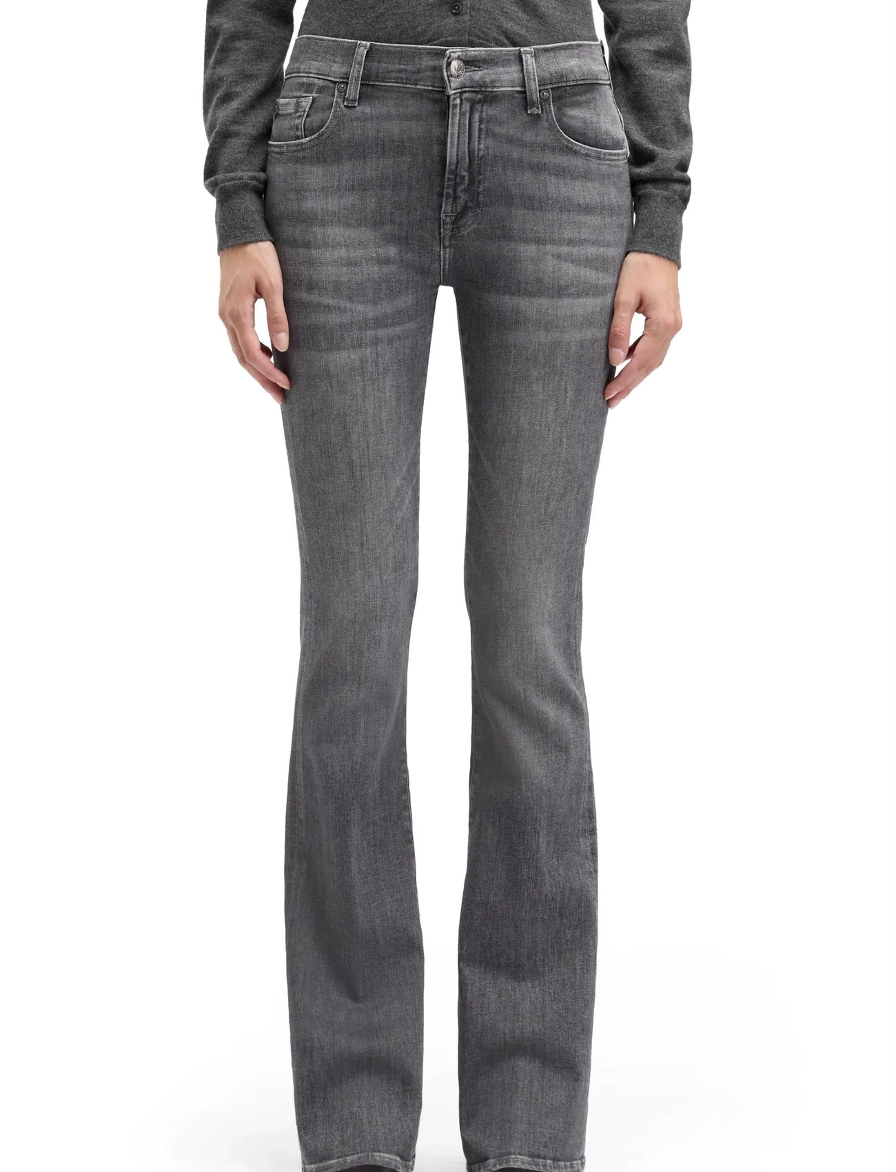 7 For All Mankind Bootcut Soho Grey, 30 x 34, Grey, Jeans > Boot Cut, Dame