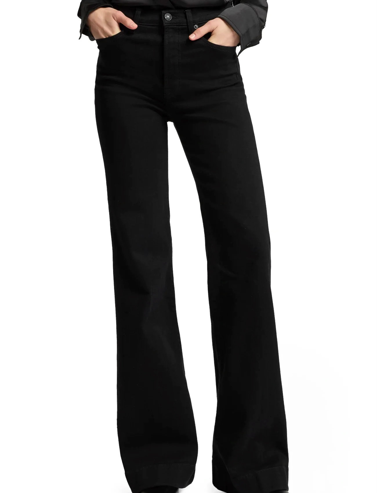 7 For All Mankind Modern Dojo Soho Night, 29 x 34, Black, Jeans > Flares, Dame