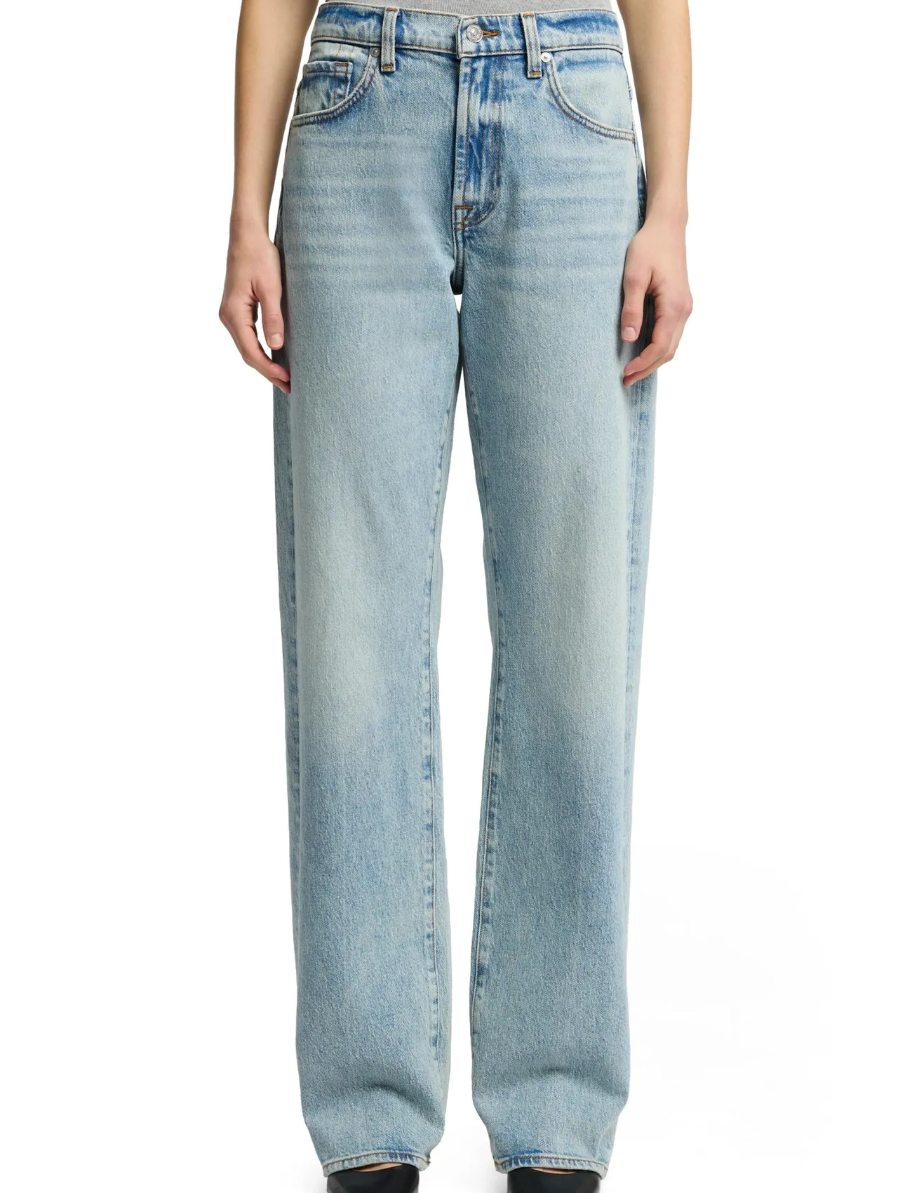 7 For All Mankind Tess Trouser Ode To, 26 x 34, Blue, Jeans > Lige-Almindelige, Dame