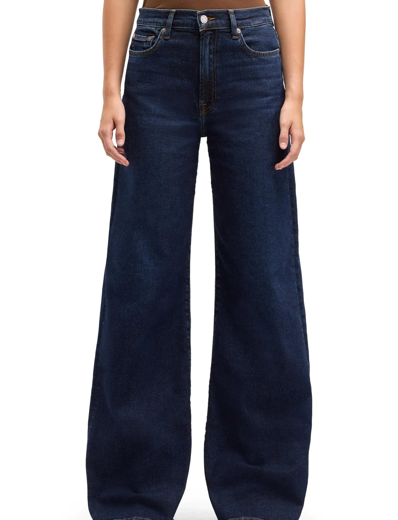 7 For All Mankind Lotta Bluecrest, 30 x 34, Navy, Jeans > Flares, Dame