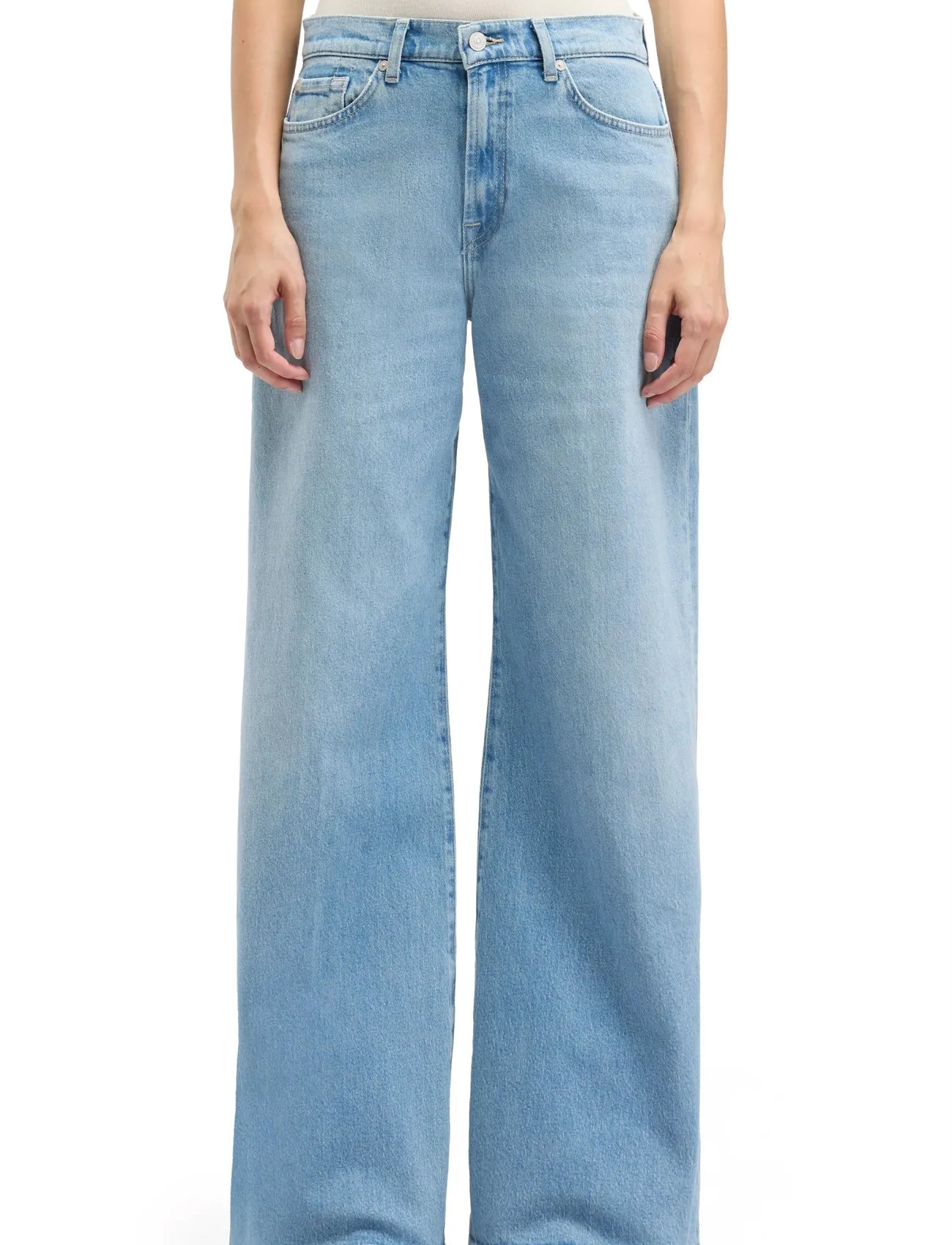 7 For All Mankind Lotta Seabreeze, 28 x 34, Blue, Jeans > Vidde, Dame