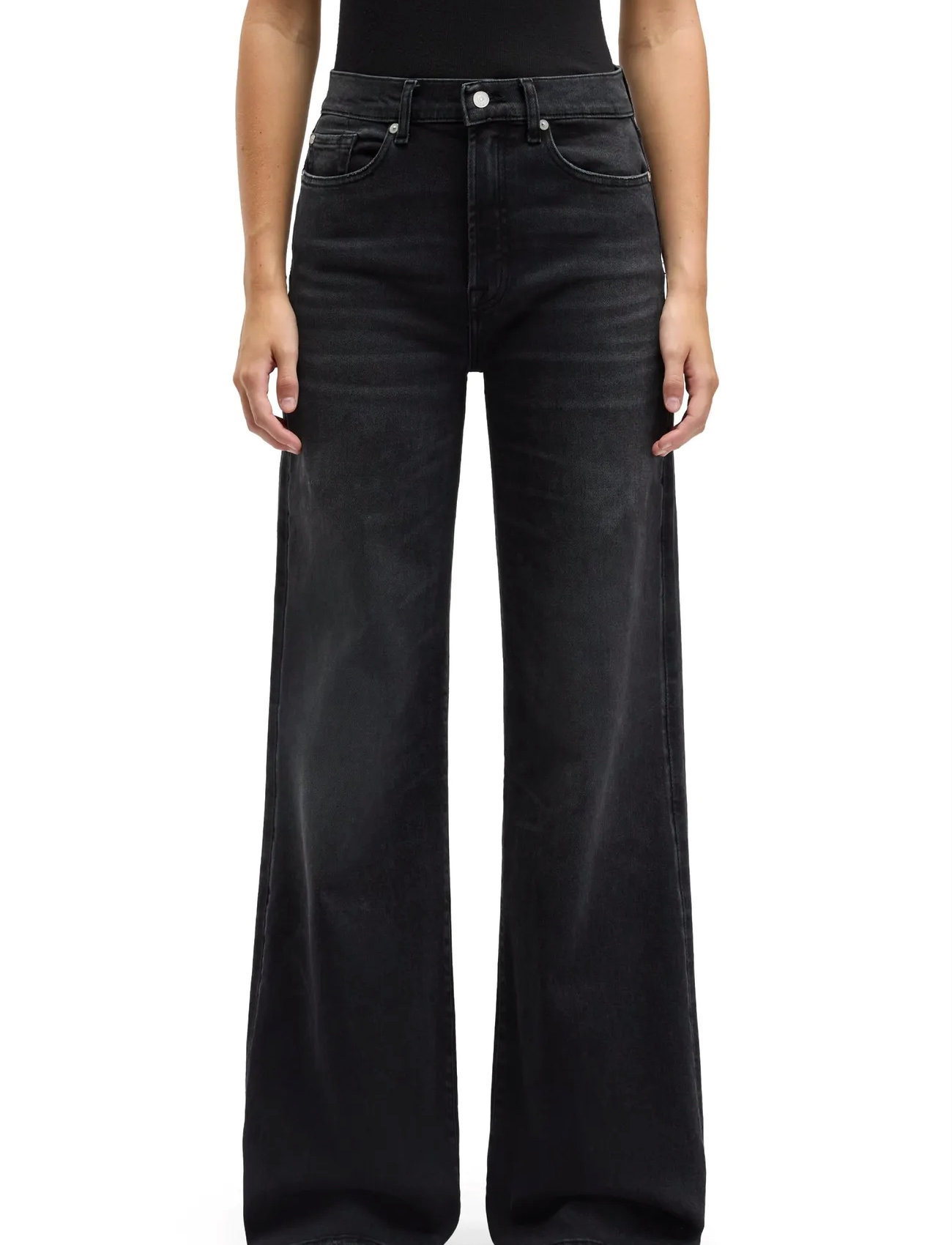 7 For All Mankind Lotta Bottomline, 32 x 34, Black, Jeans > Flares, Dame