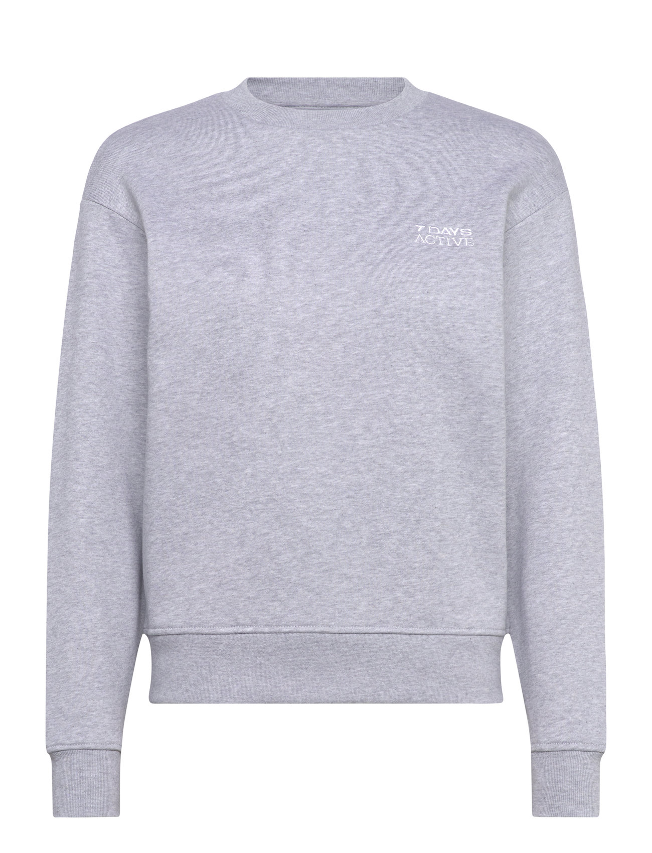 7 DAYS ACTIVE Organic Fitted Crewneck Grau - L - Damen