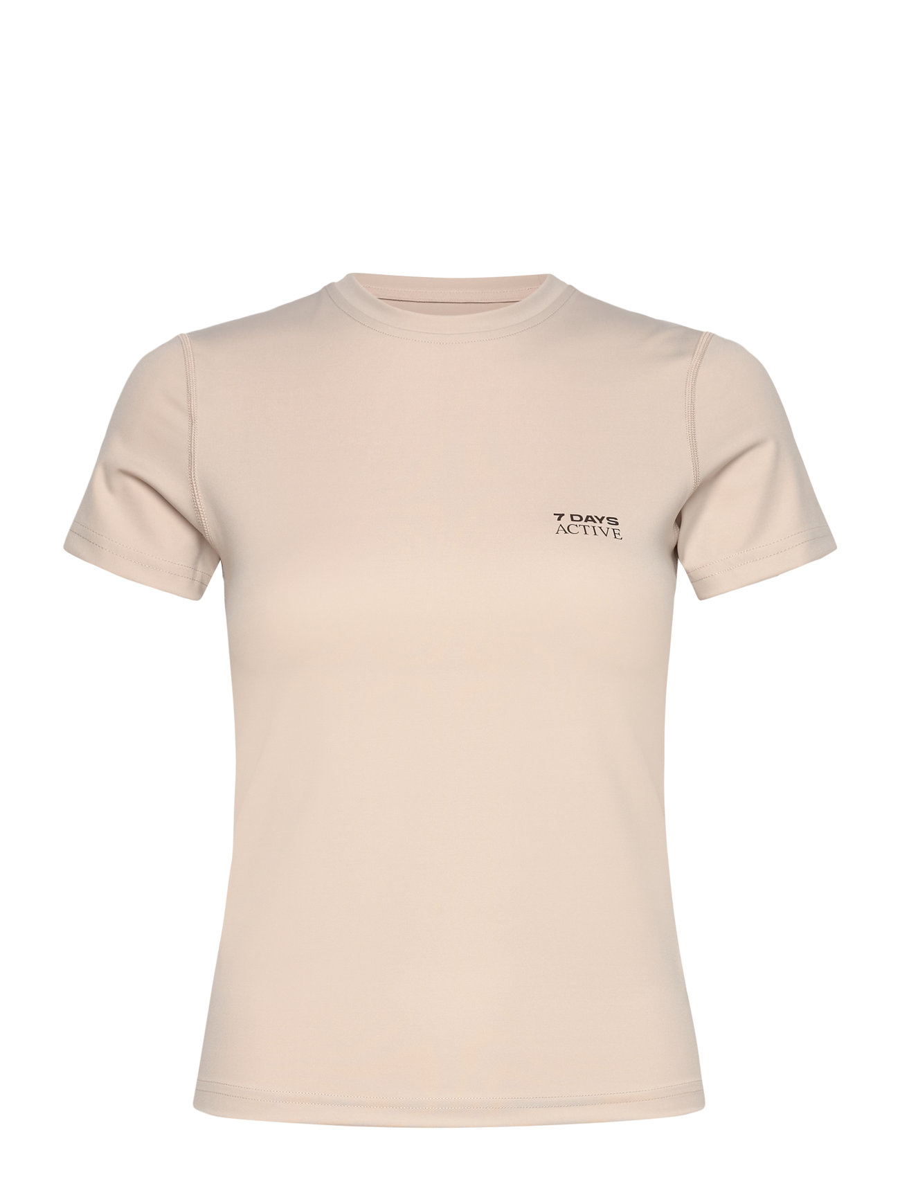 7 DAYS Active Womens Short Sleeve Training Tee, M, Beige, Sports Overdele & T-shirts > Sport T-shirts, Dame