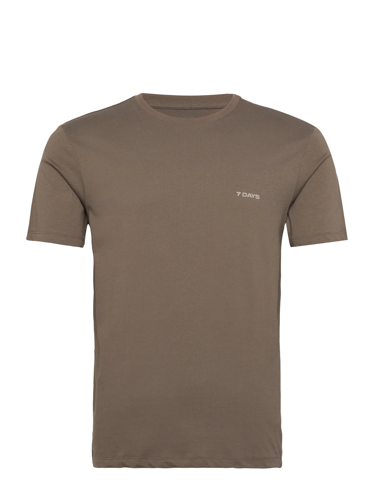 7 DAYS ACTIVE Organic Basic Tee Khaki - M - Herren