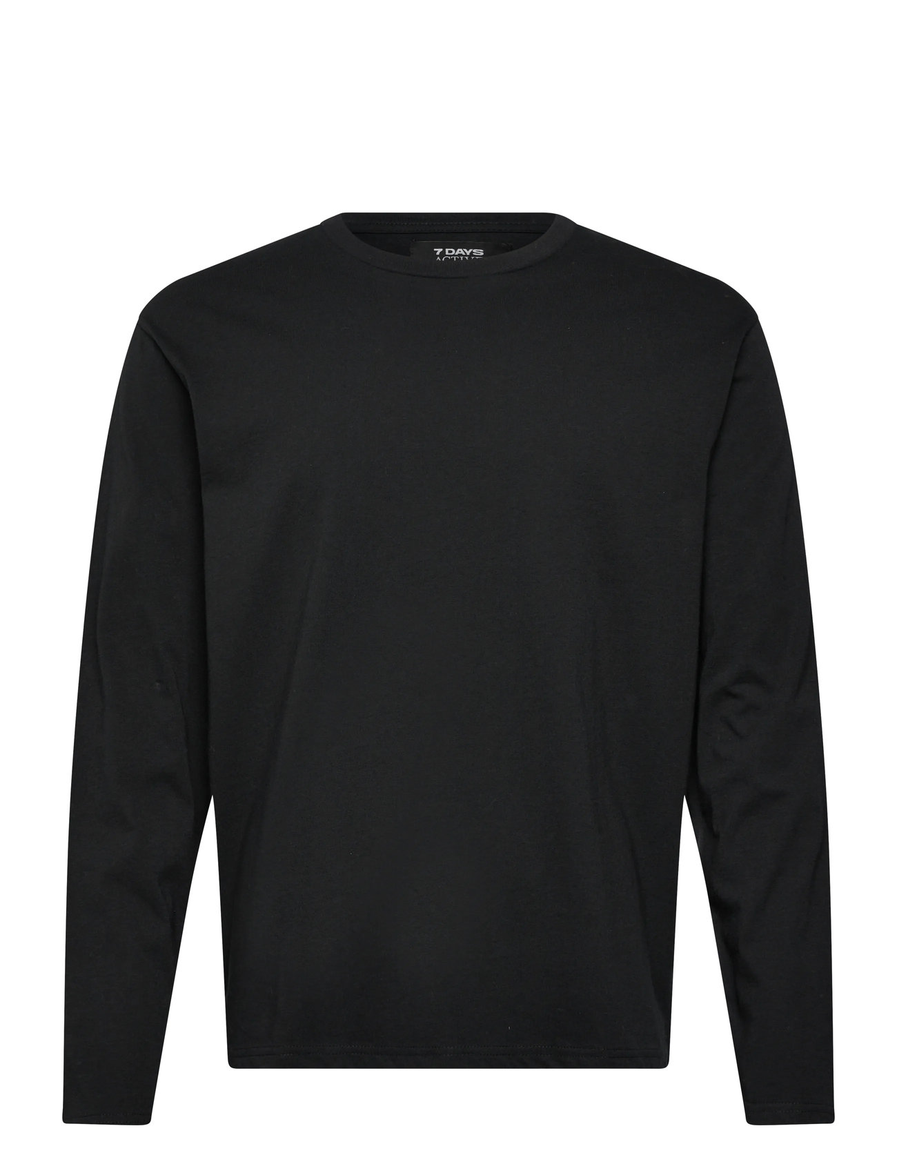 7 DAYS Active Organic Long Sleeve Tee, XL, Black, Sport Overdele > Sport Long Sleeved Overdele, Herre