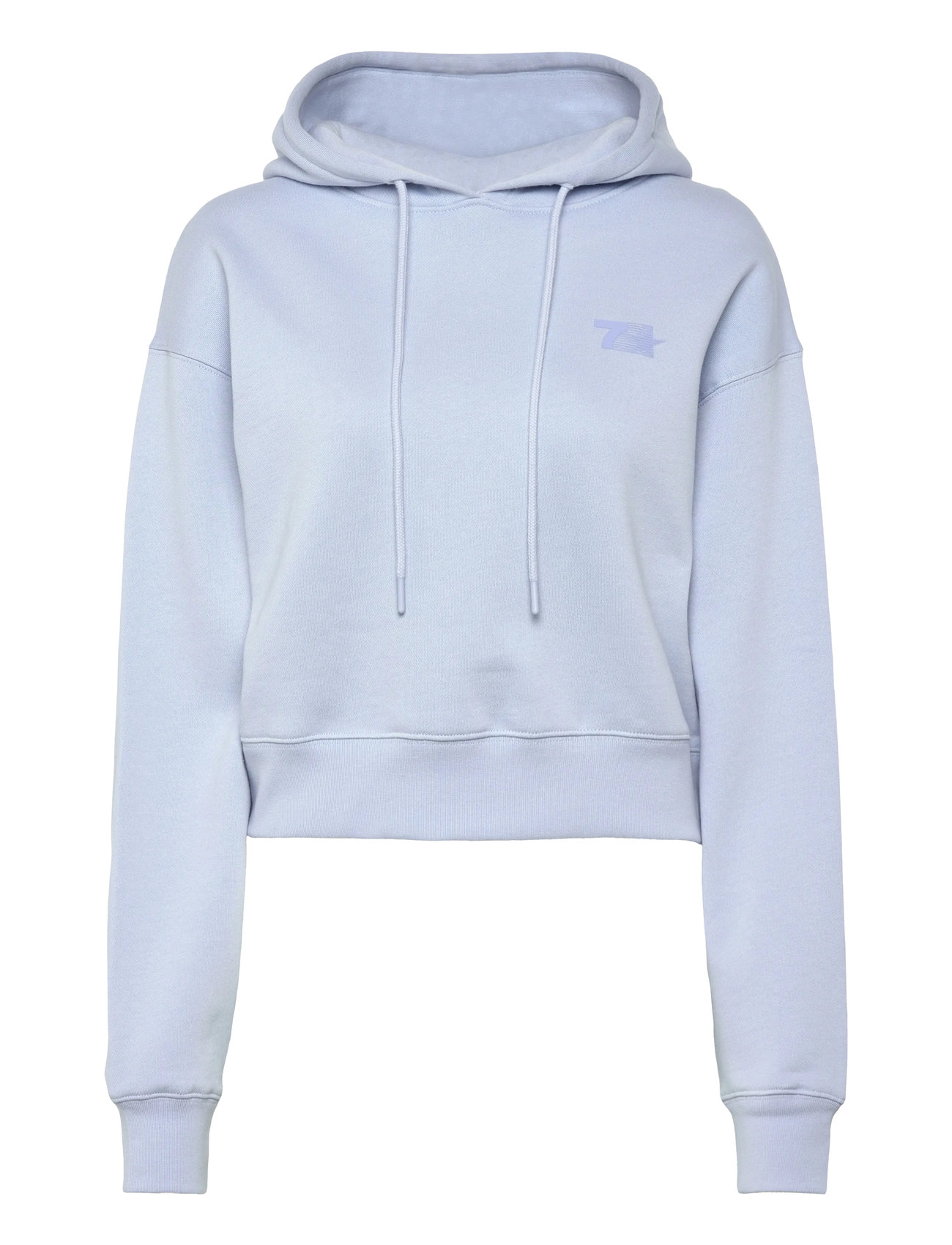 7 DAYS ACTIVE Organic Fitted Hoodie Blau - XS - Damen