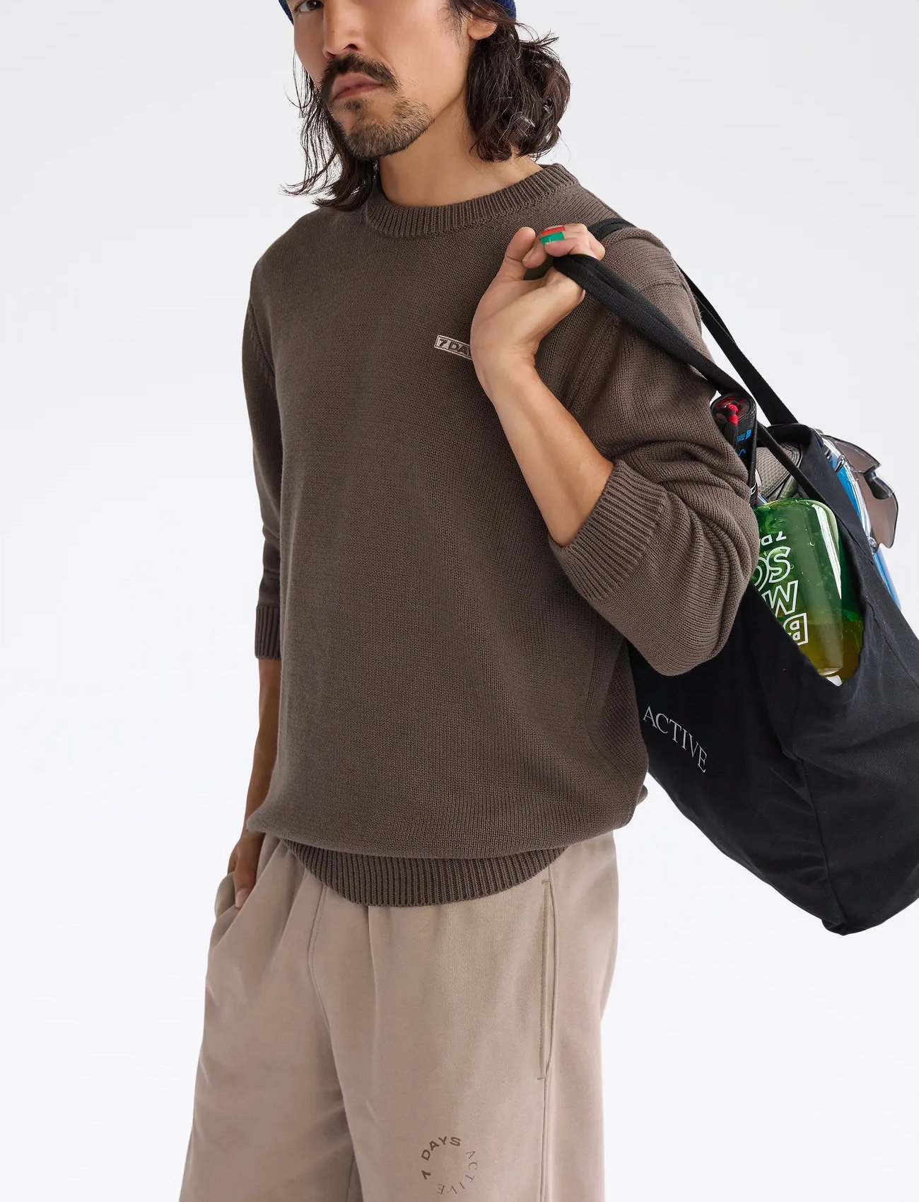 7 DAYS Active Organic Lounge Pants, S, Beige, Sport Pants > Sport Sweatpants, Dame