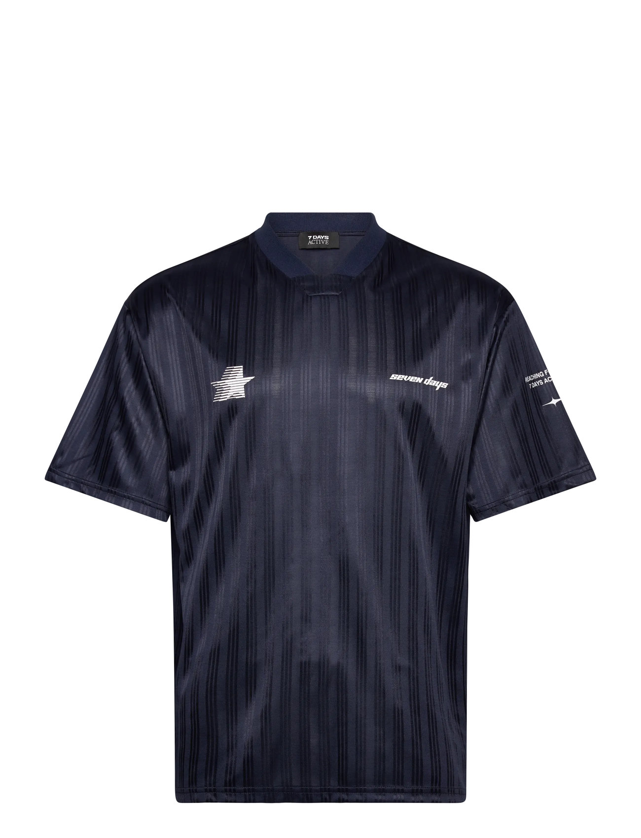 7 DAYS ACTIVE Graphic Soccer Tee Navy - S - Damen