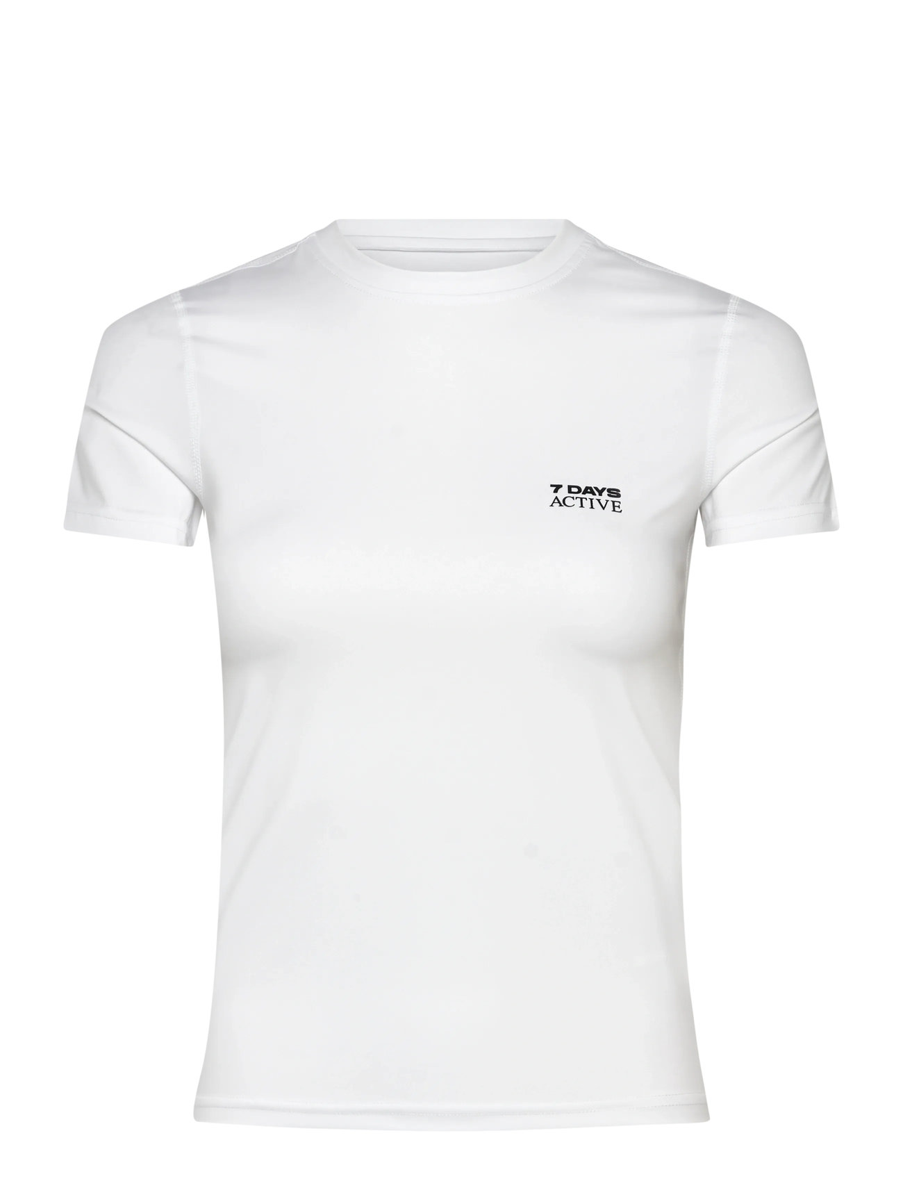 7 DAYS Active Womens Short Sleeve Training Tee, M, White, Sports Overdele & T-shirts > Sport T-shirts, Dame
