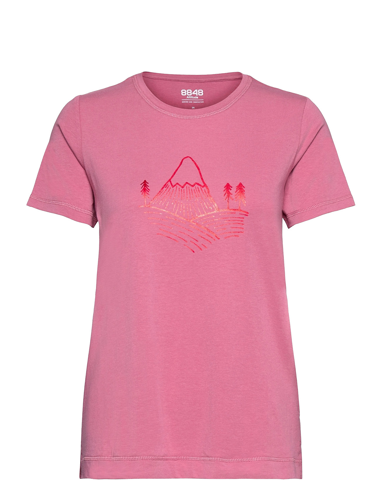 Leiria W Tee T-shirts & Tops Short-sleeved Vaaleanpunainen 8848 Altitude