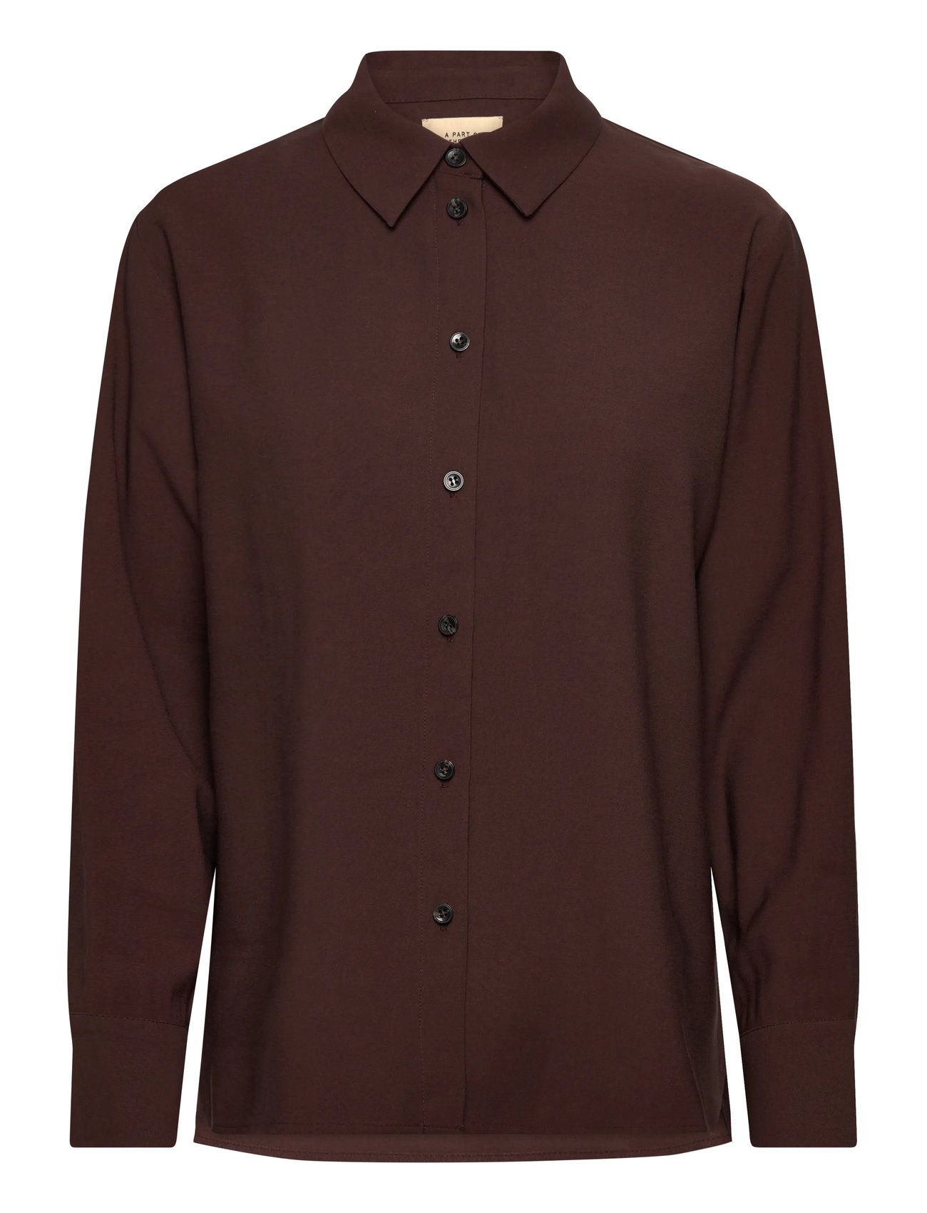 A PART OF THE ART Daily Shirt Chocolate Taupe Braun - S - Damen