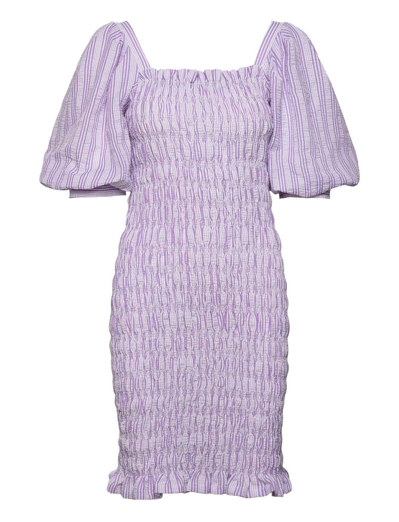 Rikka Stripe Dress Kort Kjole Purple A-View