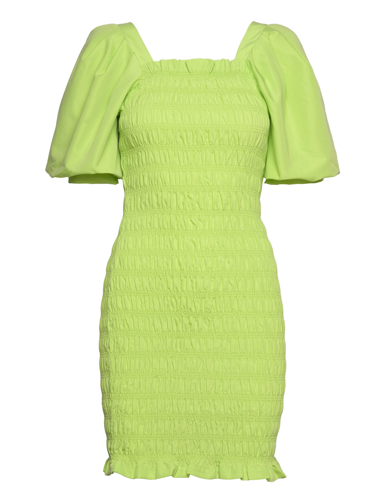 Rikka Plain Dress Kort Kjole Green A-View