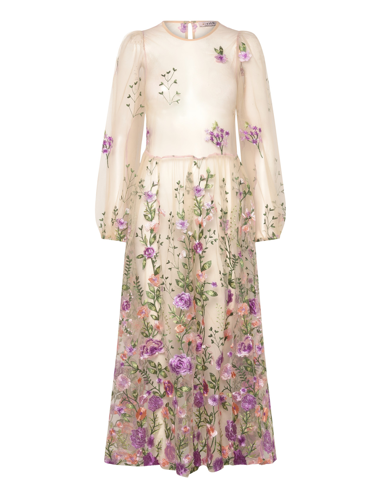 A-VIEW Fuschia Kleid Cream - 36 - Damen