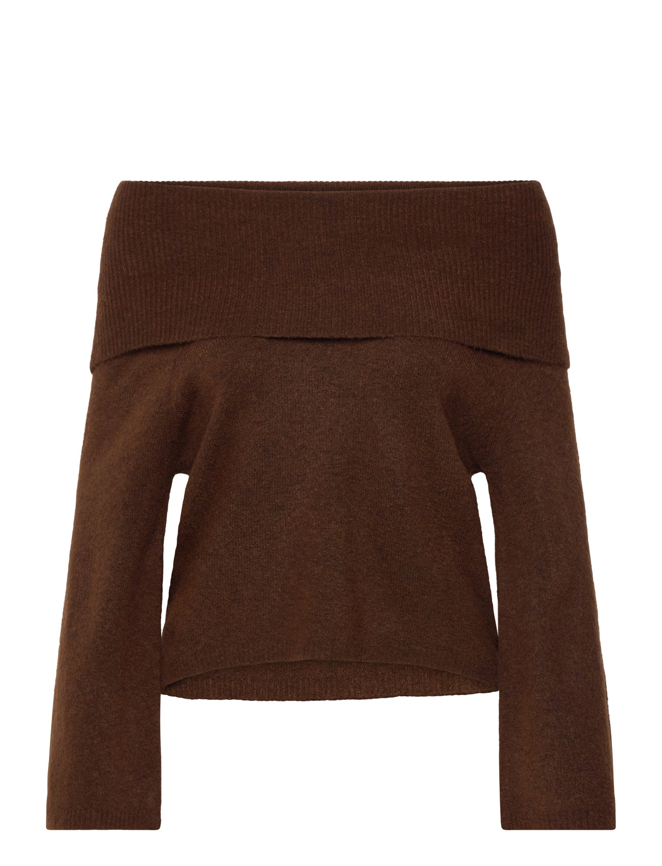 A-View Penny Offshoulder Knit Blouse, L, Brown, Bluser > Langærmede, Dame