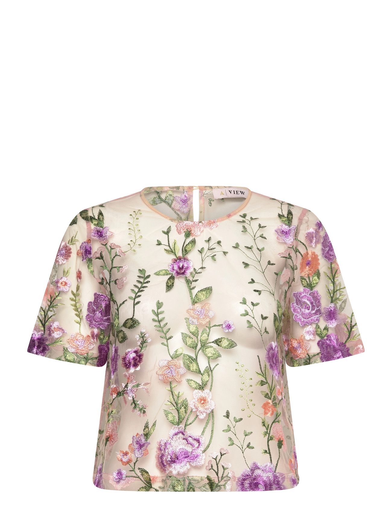 A-VIEW Fuschia Bluse Patterned - 38 - Damen
