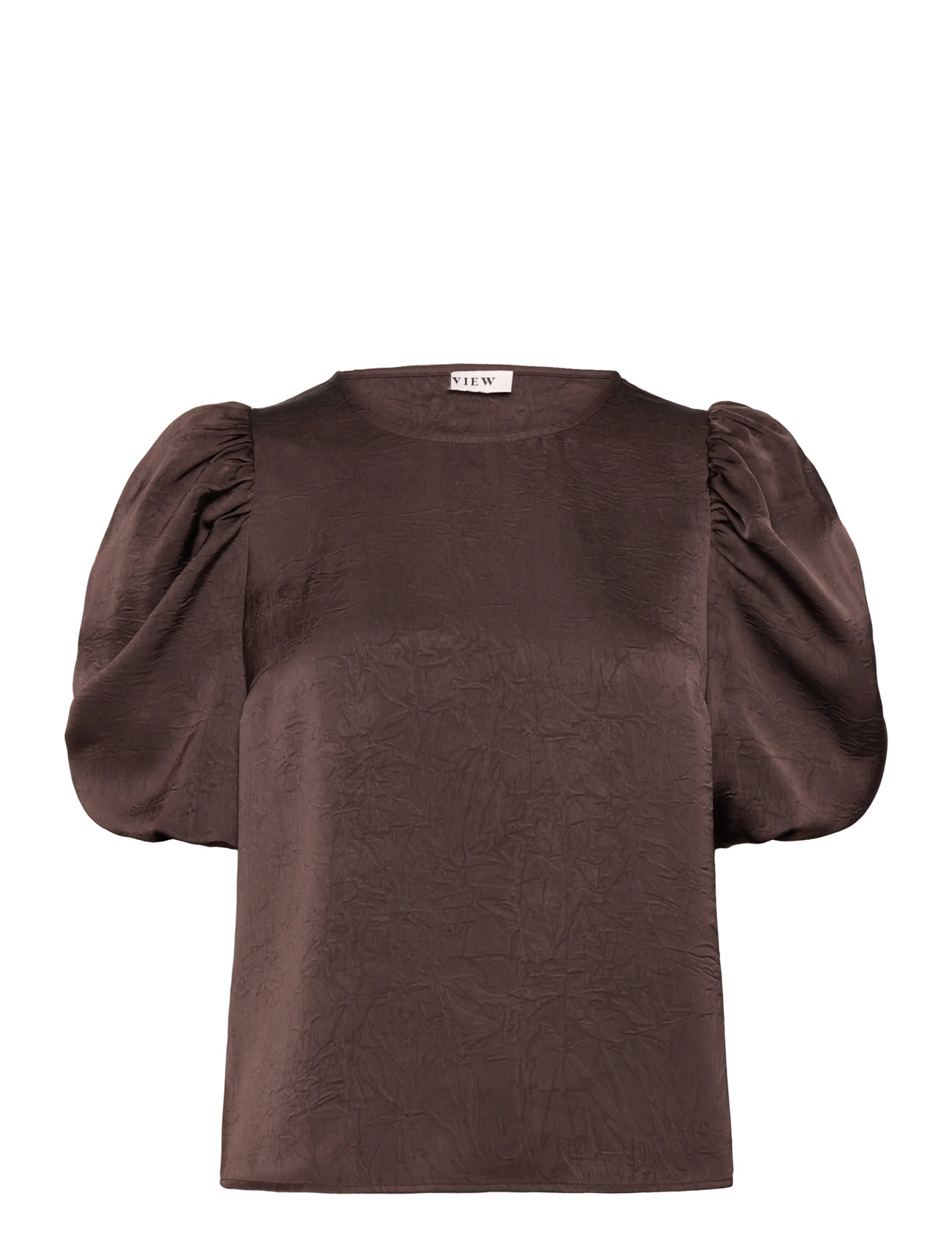 A-View Sinda Blouse, 42, Brown, T-Shirts & Toppe > Kortærmede, Dame