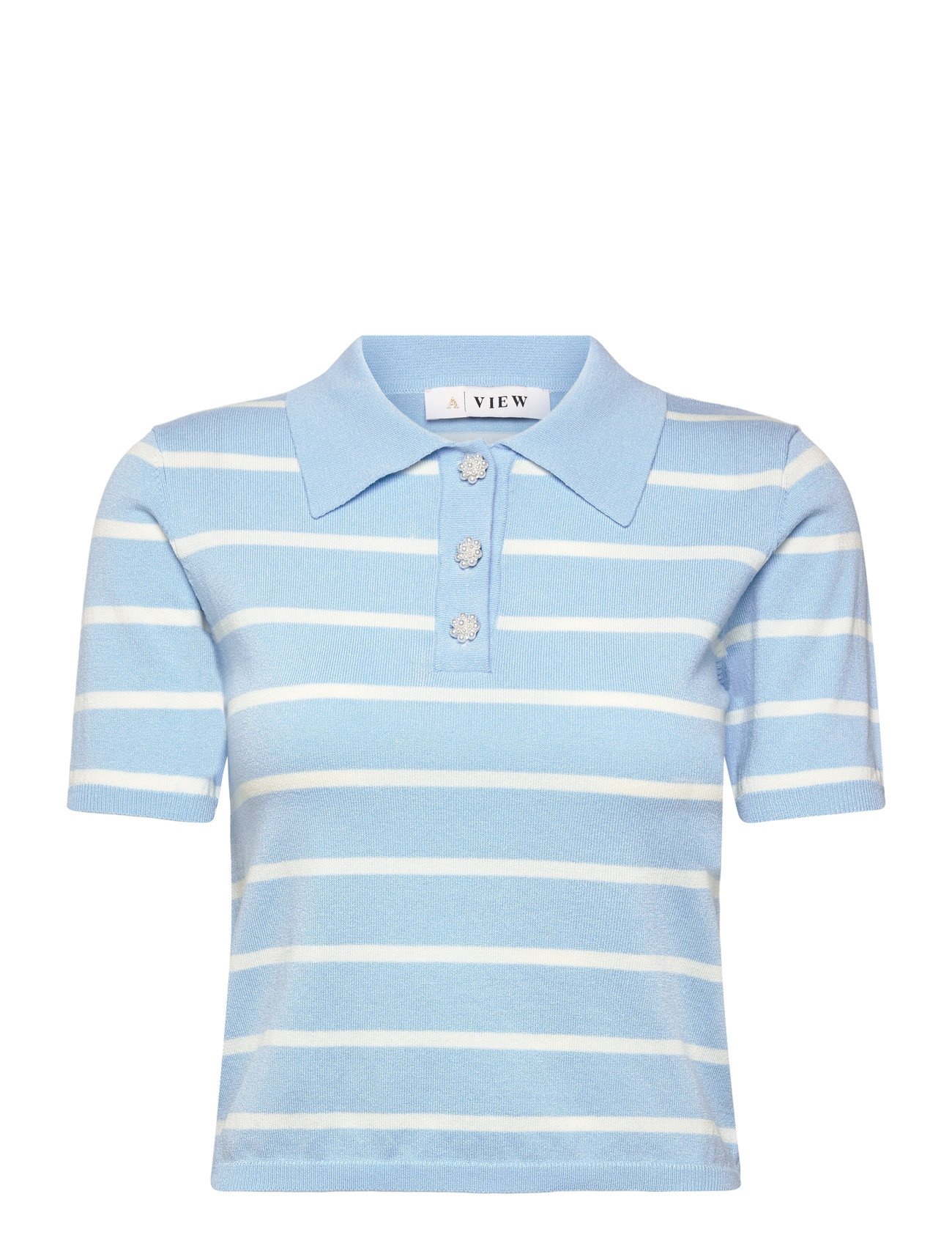 A-VIEW Elo Knit Polo Blau - 36 - Damen