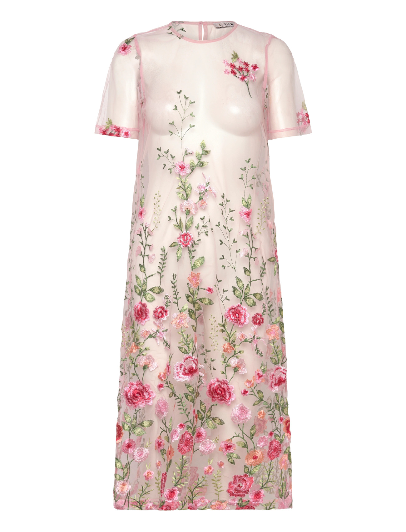 A-View Fuschia Midi Dress, 38, Pink, Kjoler > Knælange Og Midi, Dame