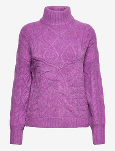 Umay knit pullover - coltruien - purple